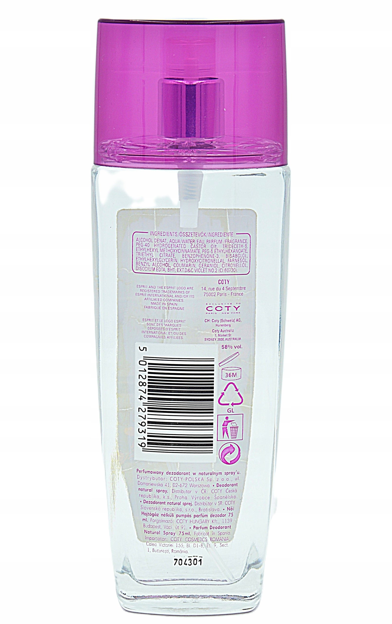 Esprit Night Life Summer Edition Woman 75ml Perfumed Deodorant Unique Medical device no