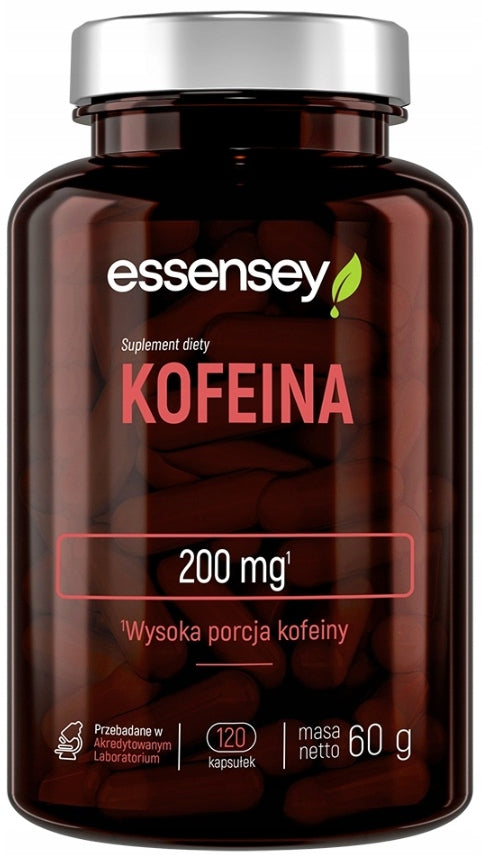 Essensey CAFFEINE 200 MG NARYNGENIN FOR 120 DAYS VEGETARIAN SPORT ANHYDROUS CAFFEINE