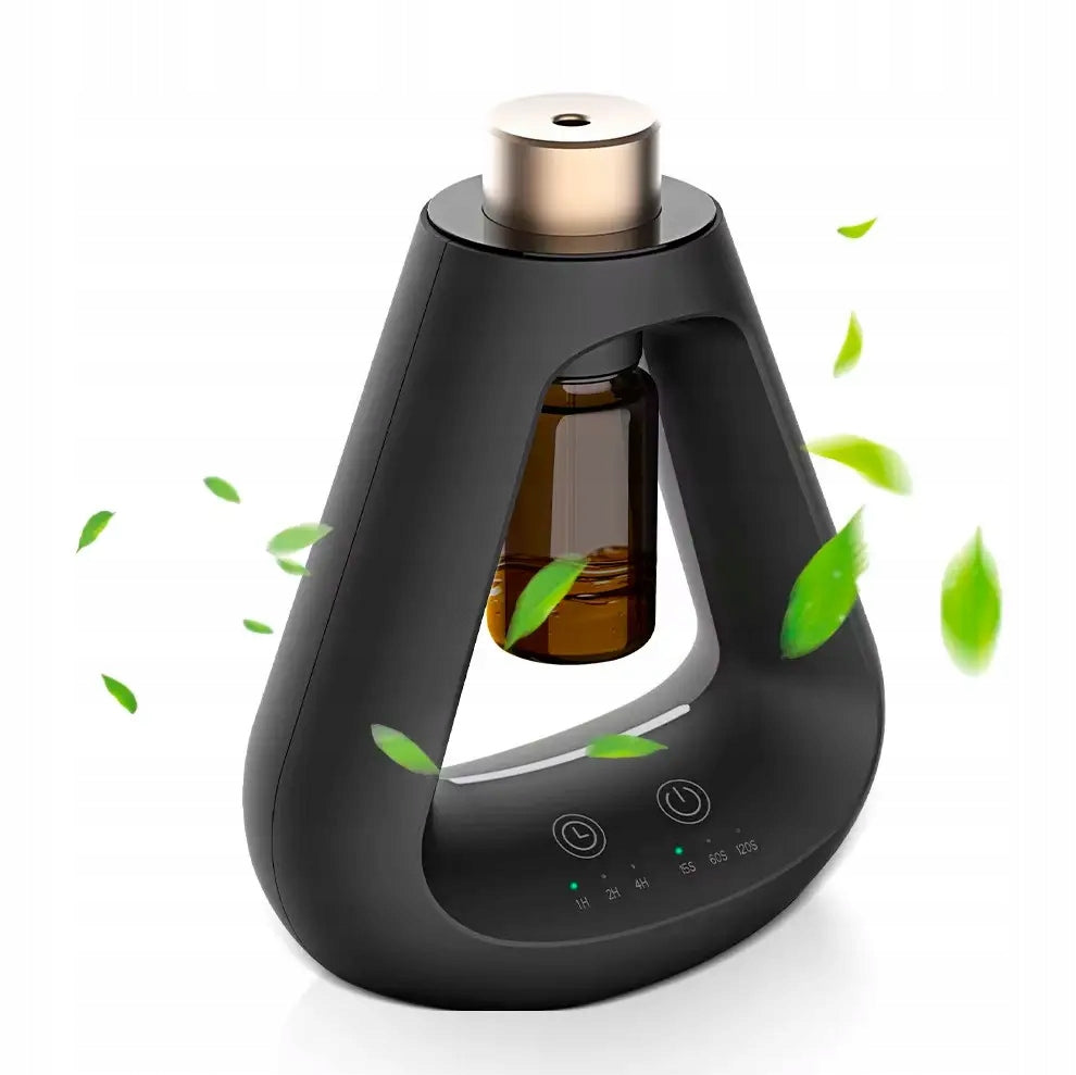 Essential Oil Nebulizer Diffuser Anhydrous Triangle Black