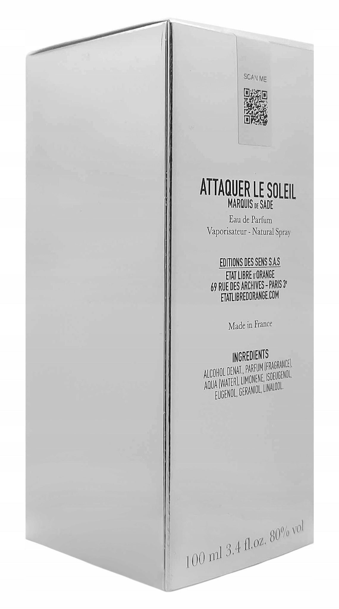 Etat Libre d'Orange Marquis De Sade Attaquer Le Soleil EDP 100ml Product Manufacturer code 3760168591488