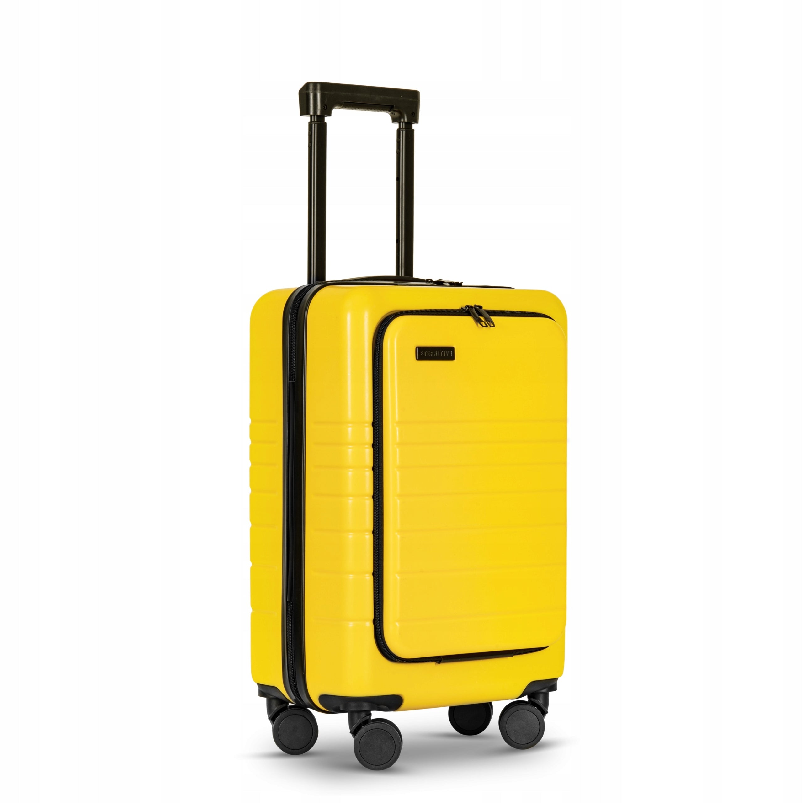 Eternitive E1 Cabin Travel Suitcase S ABS Phone Holder Mug Yellow Packaging status original