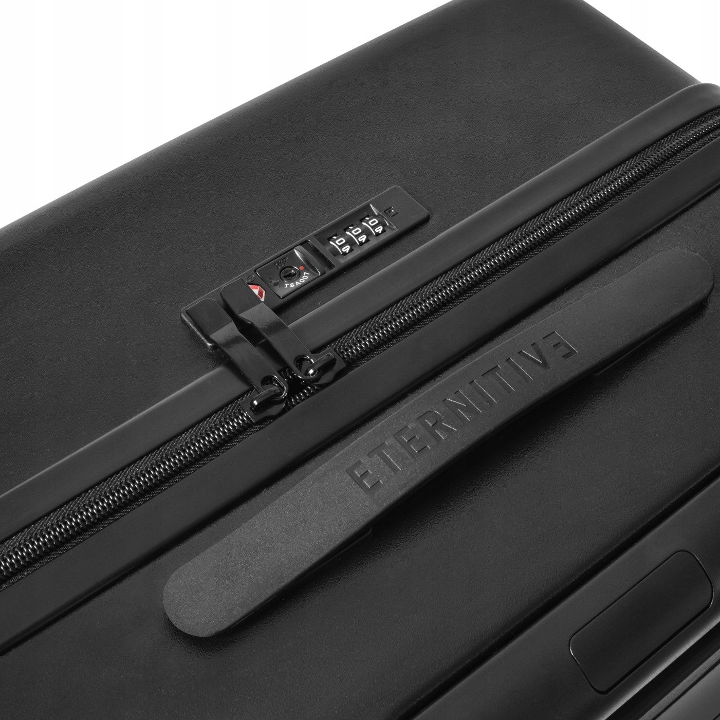 Eternitive E1 Travel Suitcase Large L 96l ABS TSA Wheels 360° Black Depth (shorter edge) 34 cm