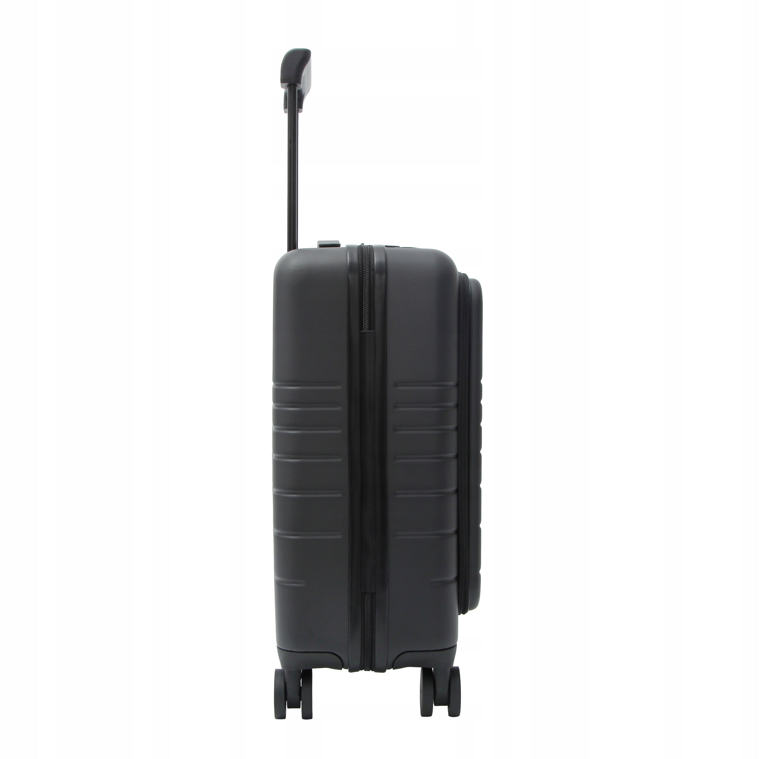Eternitive E2 cabin suitcase hard ABS 38L laptop pocket TSA black Height 55 cm