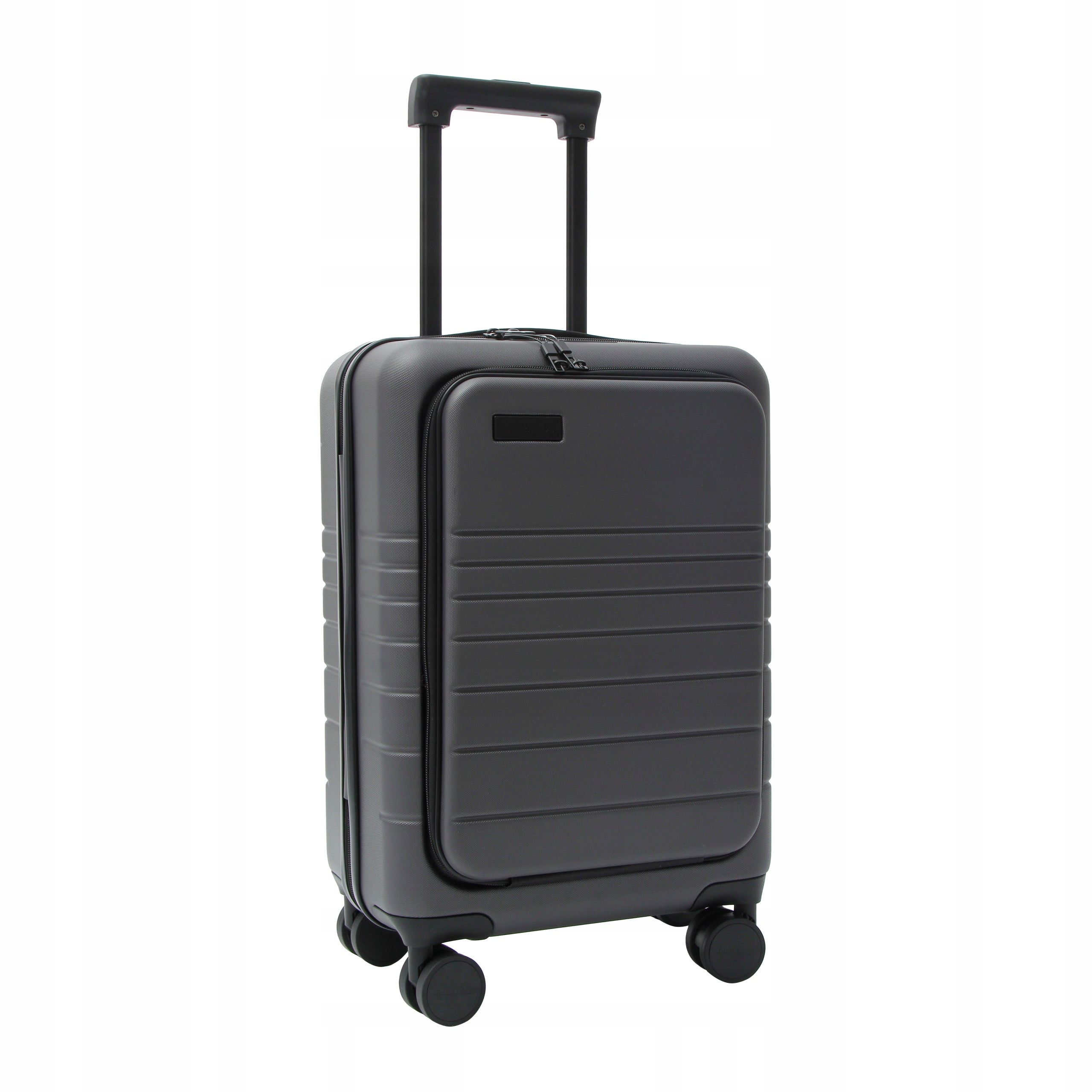 Eternitive E2 cabin suitcase hard ABS 38L laptop pocket TSA grey