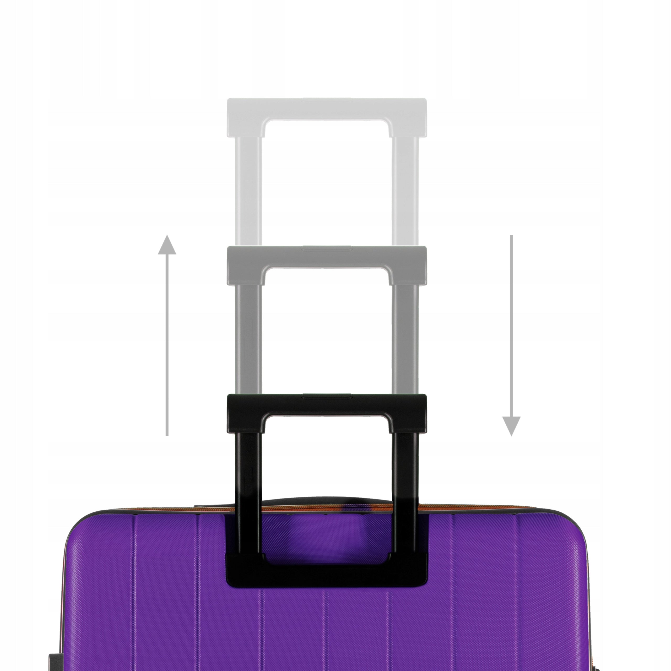 Eternitive JOY Cabin case 54 cm matt ABS lock TSA Wheels 360° Violet Height 55 cm
