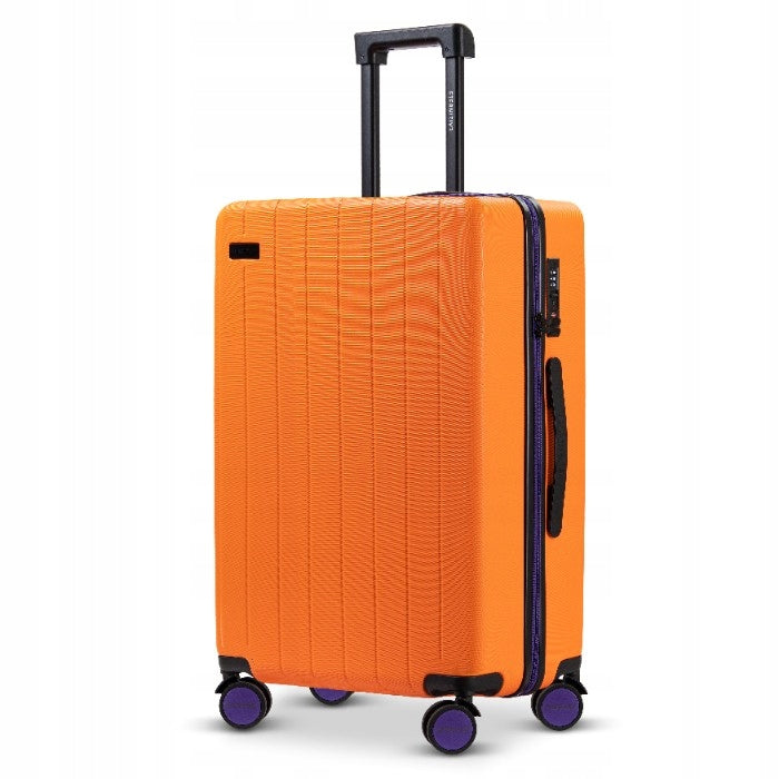 Eternitive JOY Travel Suitcase Large L 99l ABS TSA Wheels 360° Orange