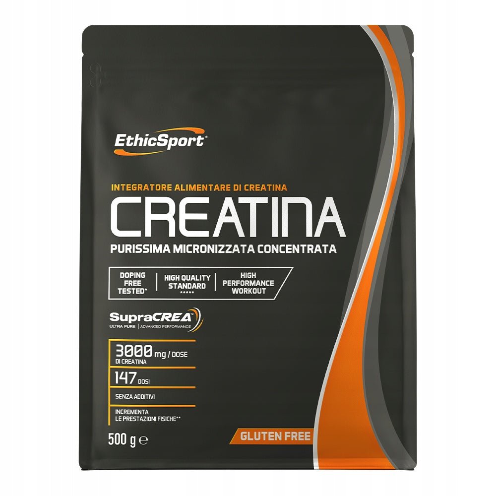 EthicSport Creatina 500g Natural Creatine Monohydrate Packaging status original