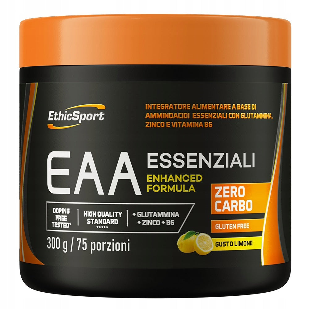 EthicSport EAA Essential Amino Acids 300 g BCAA + Zinc Vitamin B6 Glutamine