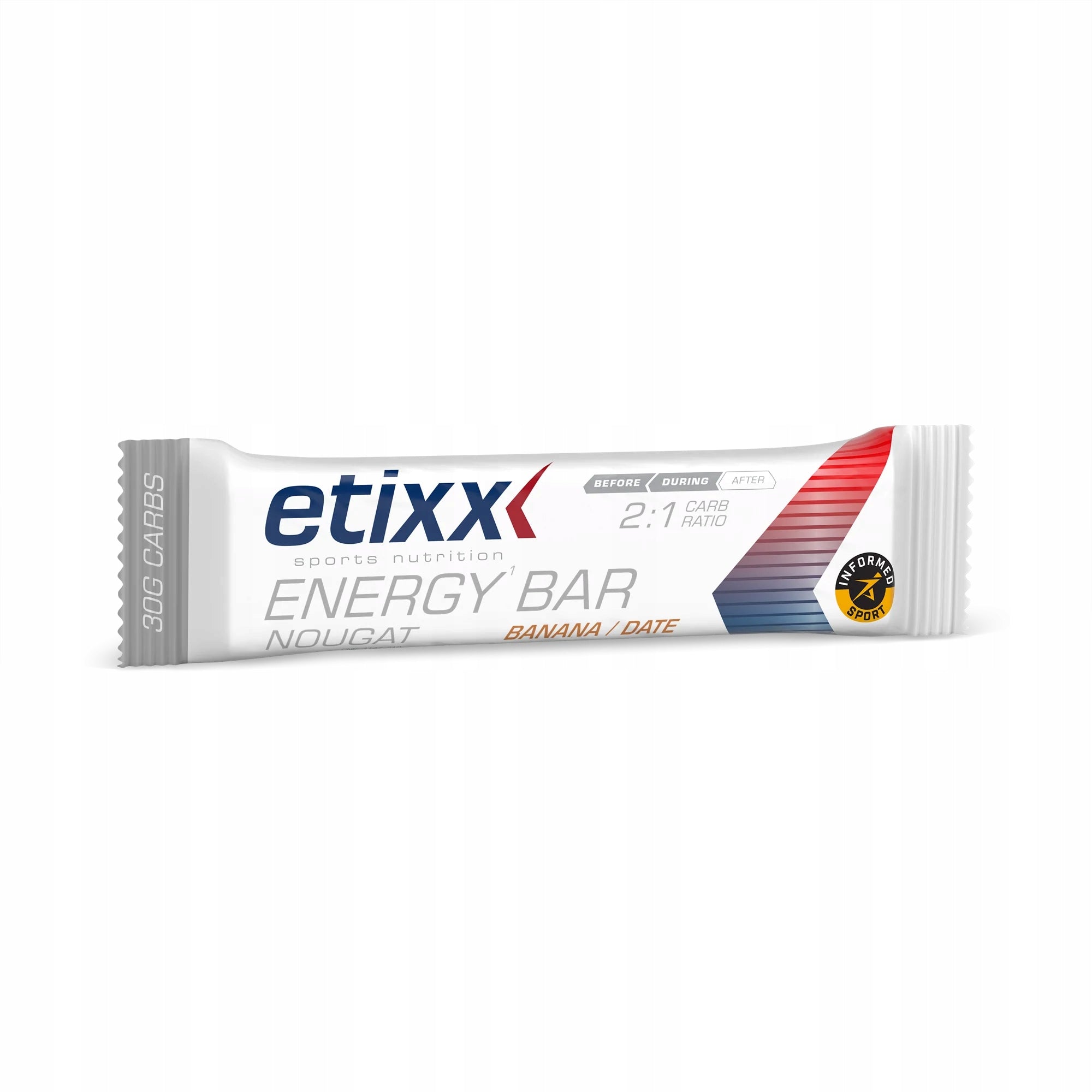 Etixx Energy Bar Nougat Banana 37g energy bar nougat date banana