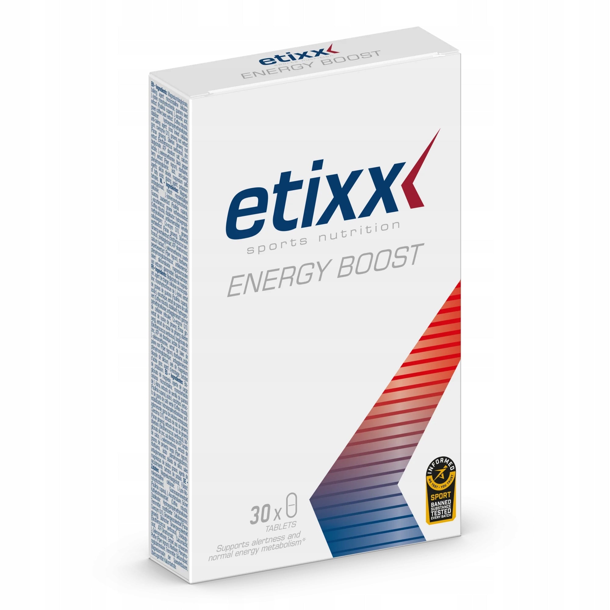 Etixx Energy Boost pre-workout supplement with caffeine 30 tablets
