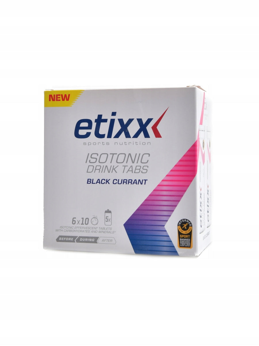 Etixx Isotonic drink tablety 6 x 10 šumivých tablet černý rybíz