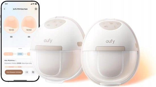 Eufy E20 Electric Breast Pump, Heated, Hands-Free, Quiet, App Control