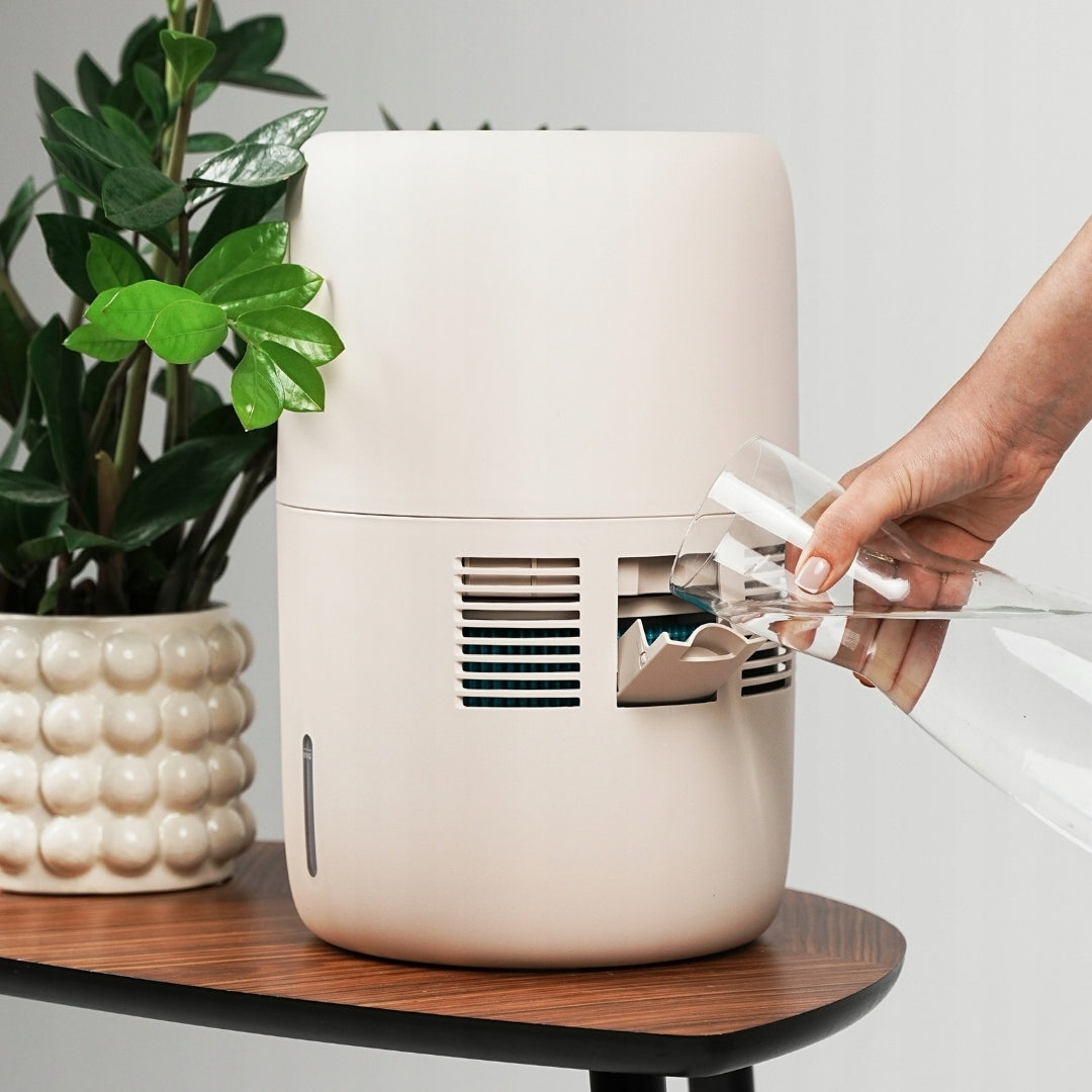 Evaporative humidifier Klarta HUMEA beige 300ml/h 3L 44m² quiet PZH Dominant color beige