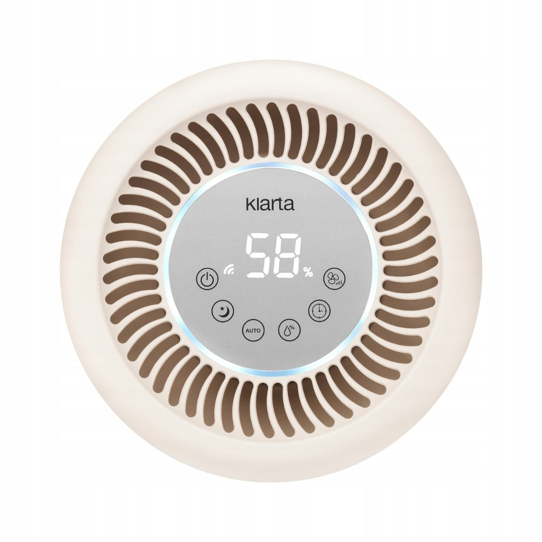 Evaporative humidifier Klarta HUMEA beige 300ml/h 3L 44m² quiet PZH Manufacturer code KL-HU-0010