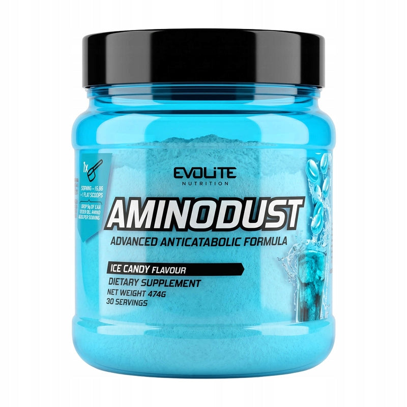 Evolite Aminodust 474g Amino Acids EAA BCAA REGENERATION Post-Workout Expiration date at least 1 year from the date of purchase
