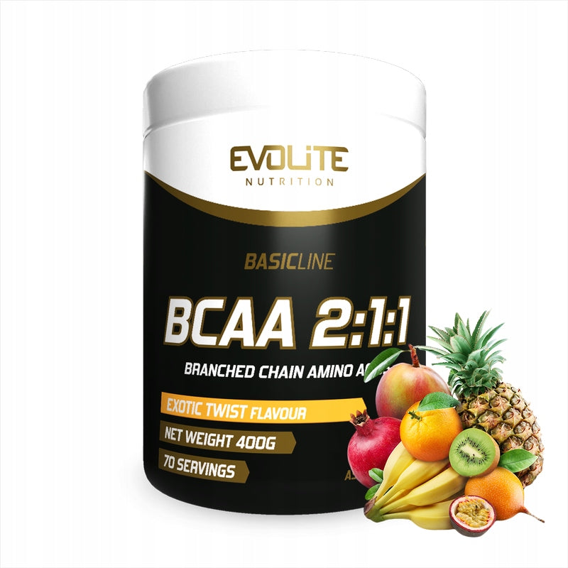 Evolite BCAA 2:1:1 400g exotic Expiration date at least 3 months from the date of purchase