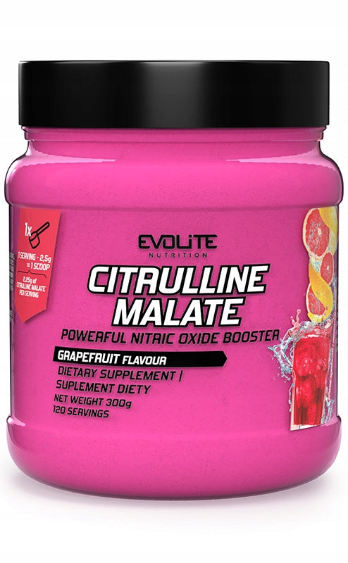 Evolite Citrulline Malate 300g grapefruit Brand Evolite Nutrition