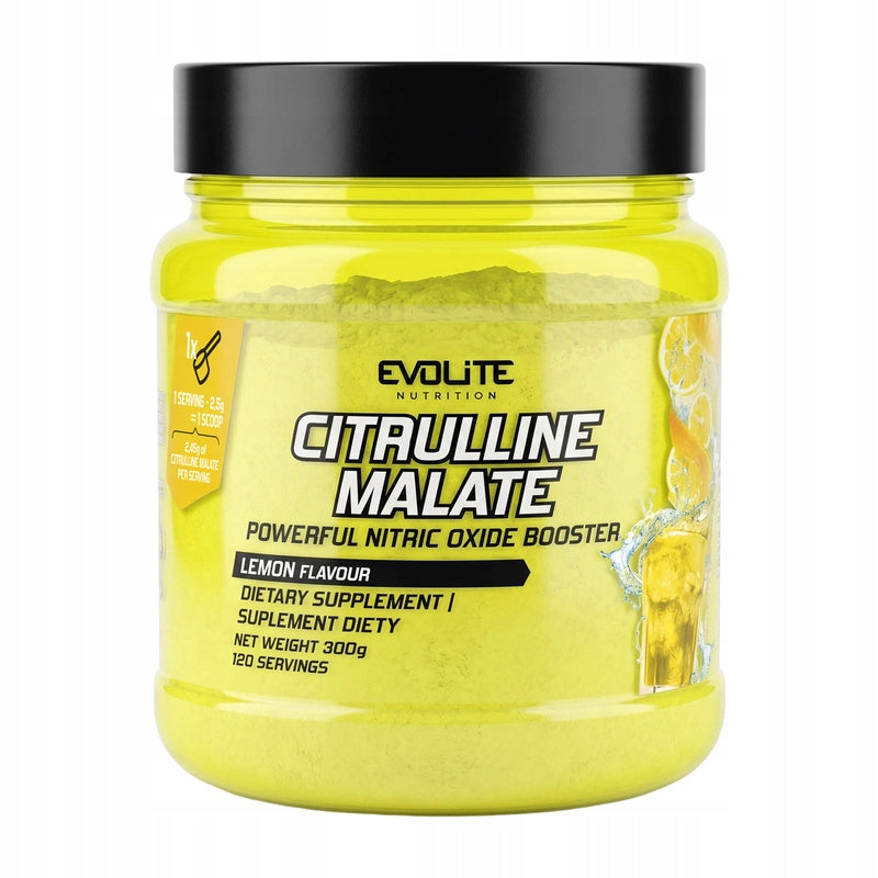 Evolite Citrulline Malate Lemon 300 g CITRULLINE MALATE NITRIC OXIDE BLOOD Packaging status original