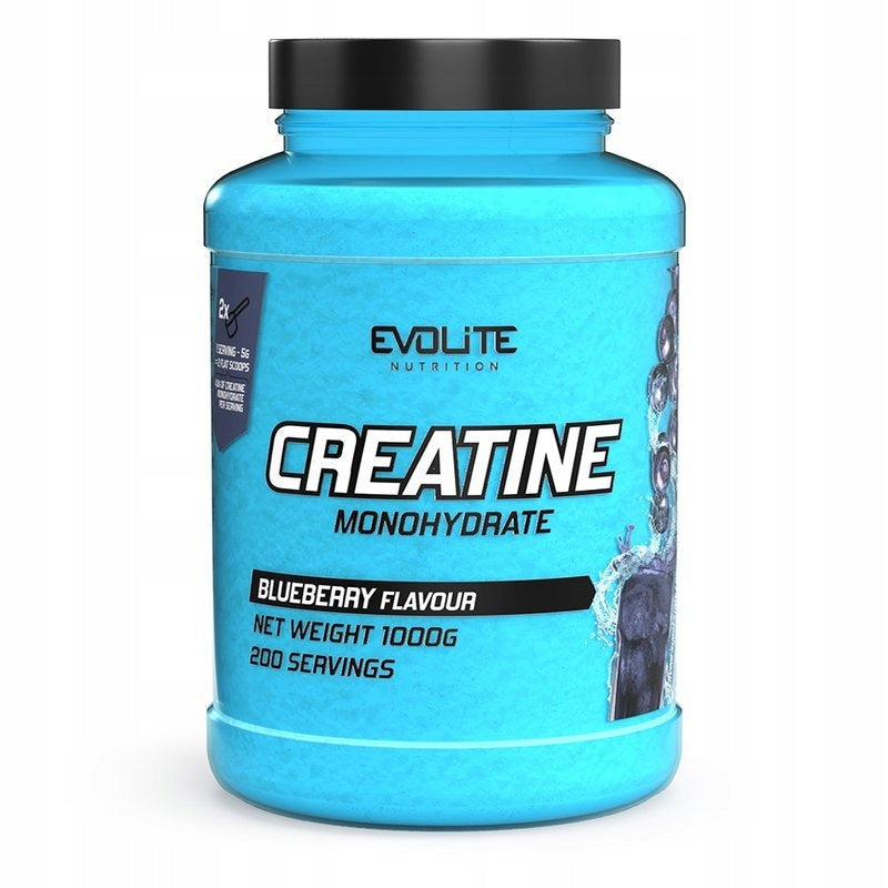 Evolite Creatine Monohydrate 1000g CREATINE MONOHYDRATE Berry Strength Mass Expiration date not specified