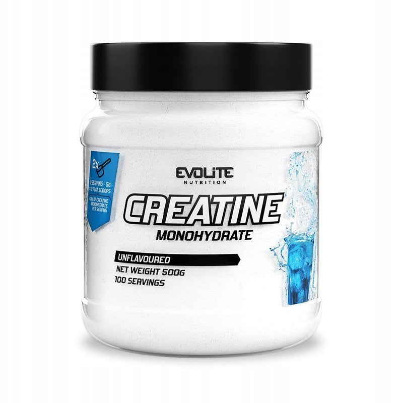 Evolite Creatine Monohydrate Unflavored 500 g CREATINE MONOHYDRATE STRENGTH Packaging status original