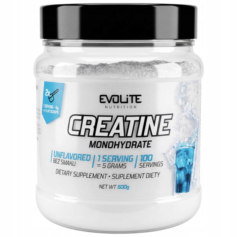 Evolite Creatine Monohydrate Unflavored 500 g CREATINE MONOHYDRATE STRENGTH