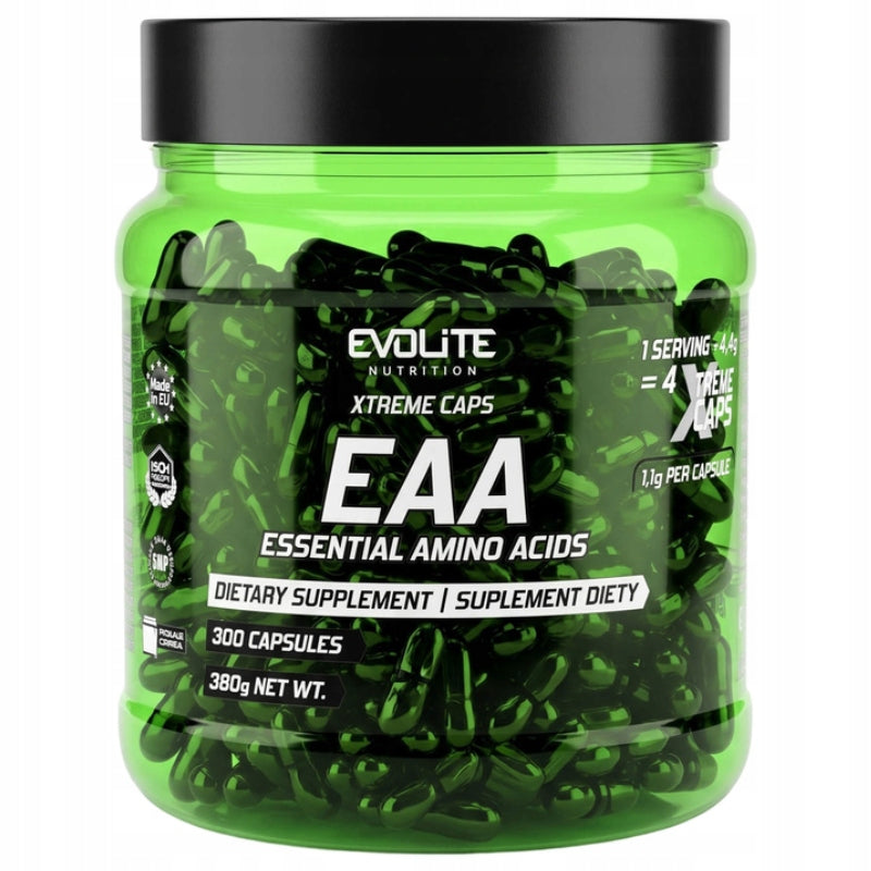 Evolite EAA Xtreme 300 kaps ESSENTIAL AMINO ACIDS REGENERATION AFTER TRAINING