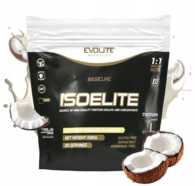 Evolite IsoElite 500g ISOLATE + WPI CONCENTRATE + WPC 1:1 ISOLATE protein