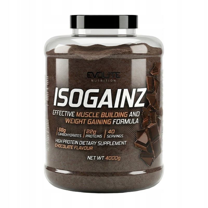 Evolite IsoGainz 4000g Gainer Complex Carbohydrates 80:20 Mass Regeneration Packaging status original