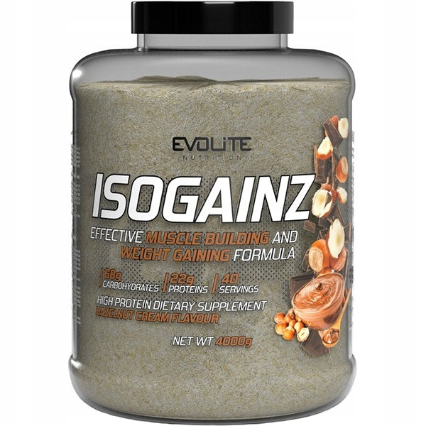 Evolite IsoGainz 4000g - mass gainer with WPI - nut cream conditioner