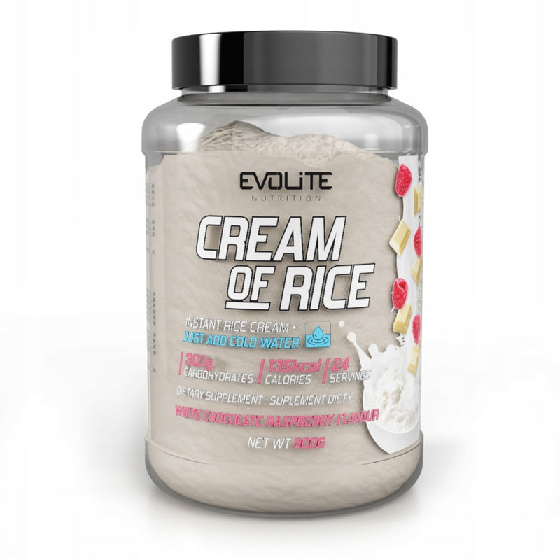 Evolite Nutrition Cream of Rice 900 g White Chocolate Raspberry Expiration date at least 3 months from the date of purchase