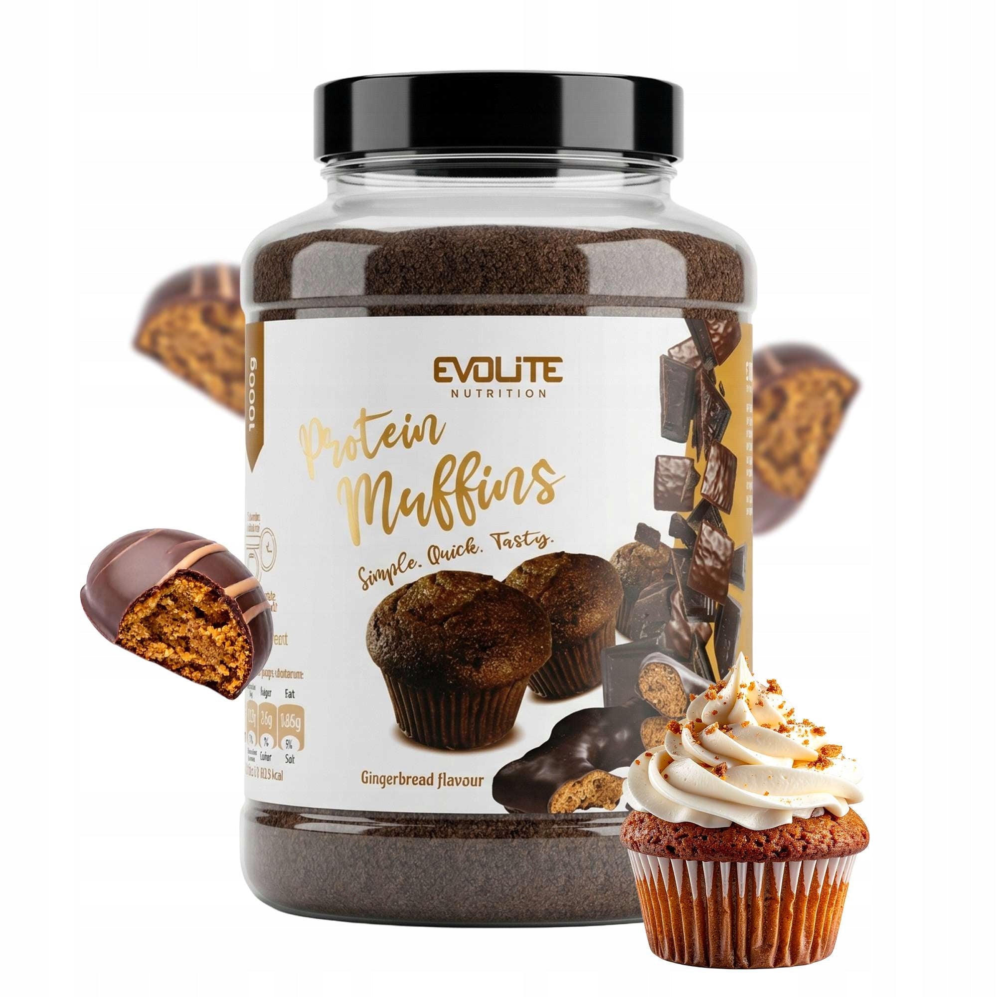 Evolite Protein Muffins in 3 min 1000g WPC High Protein Fit Cupcakes