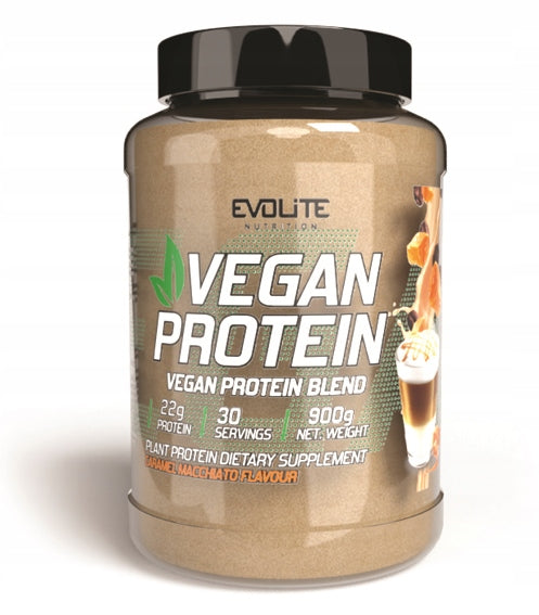 Evolite VEGAN PROTEIN 900g WEGE Plant Protein Complex CARAMEL MACCHIATO