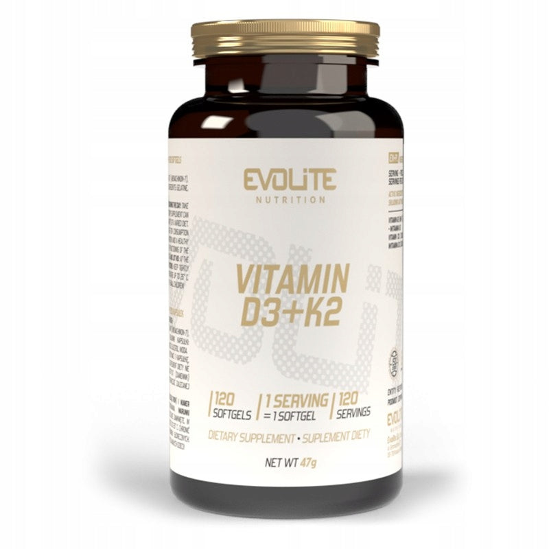 Evolite Vitamin D3+K2 120 softgels Brand Evolite Nutrition