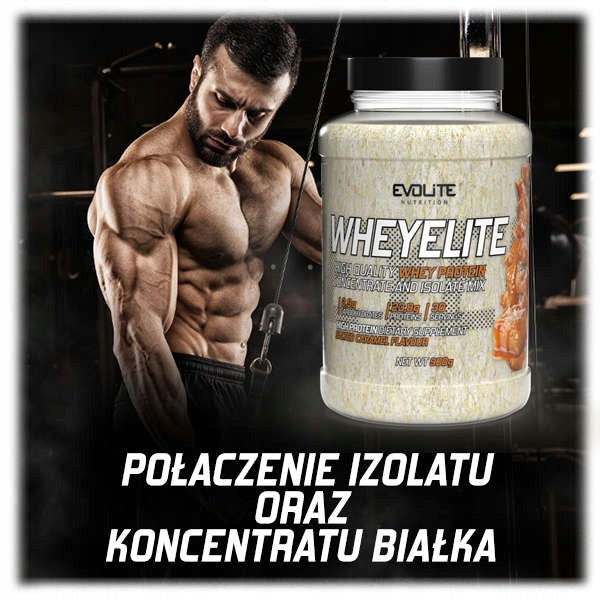 Evolite WHEYELITE 900g SALTY CARAMEL Protein WPC PROTEIN MIX WPI Packaging status original