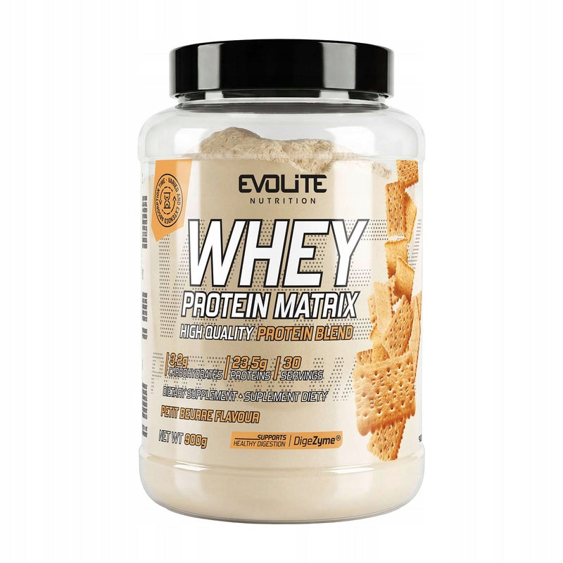 Evollite Nutrition Whey Protein Matrix 900g MPI WPC WPI ENZYMES Lactase Packaging status original