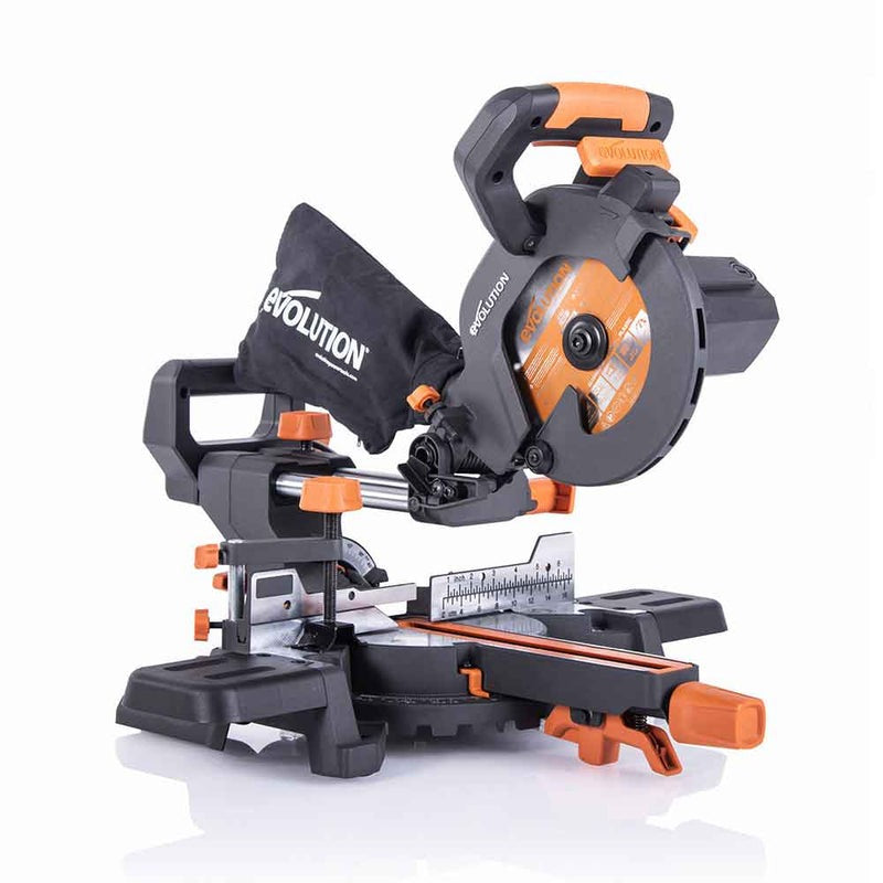 Evolution R185SMS+ Miter Saw 185mm 1200W Multi-Material