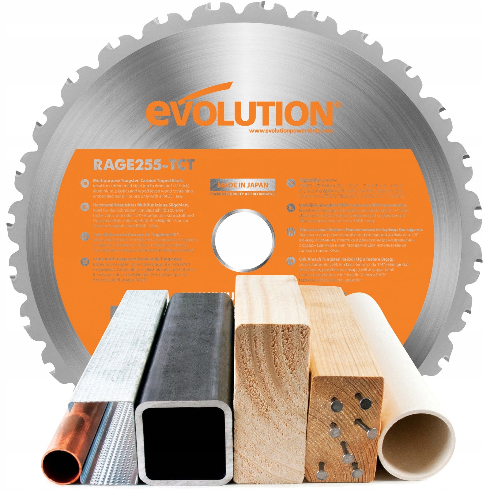 Evolution R255SMS+ Miter Saw 255mm 2000W Multi-Material Manufacturer code EVO-R255SMSP
