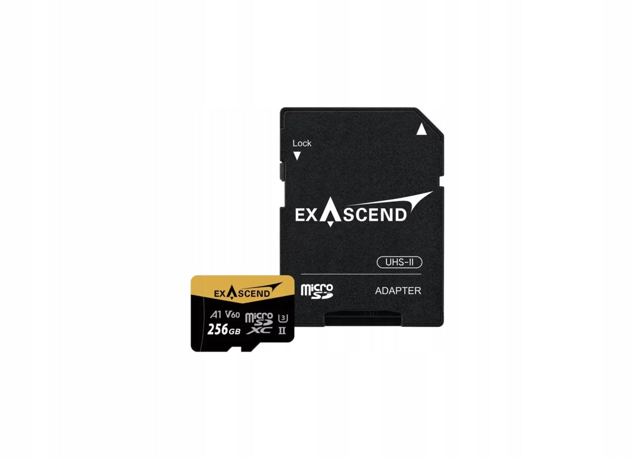 Exascend Catalyst UHS-II V60 MicroSD Card 256GB Card capacity 256 GB