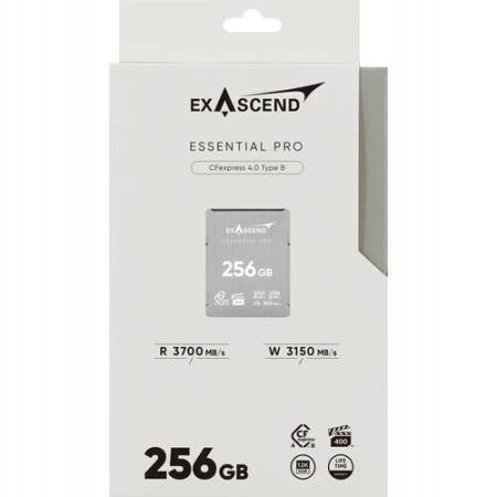 Exascend Essential Pro CFexpress B 4.0 256GB Memory Card Model Essential Pro CFexpress B 4.0 256GB