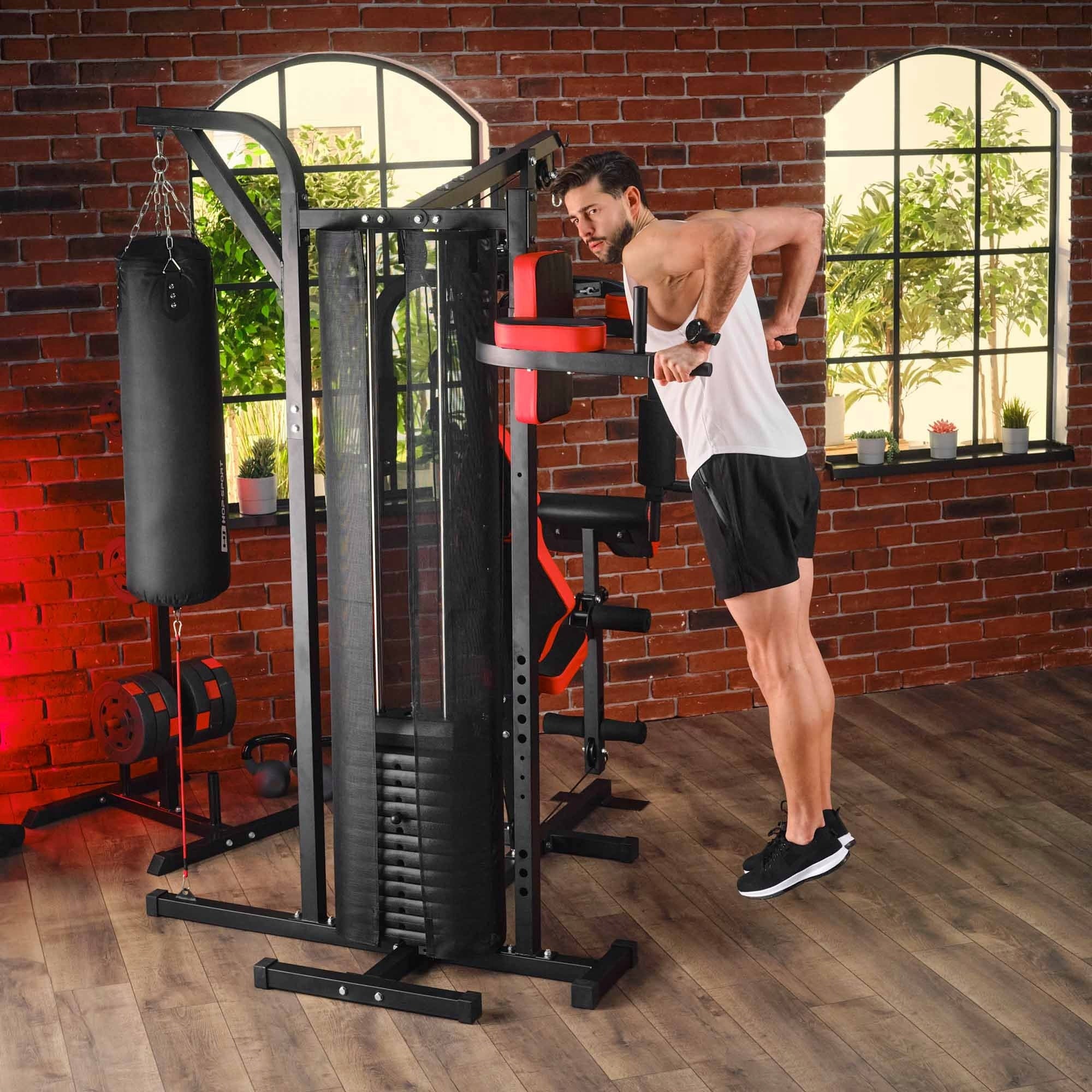 Exercise Atlas 3 Position Training Bench Handrails Training Bag Kind multi-station