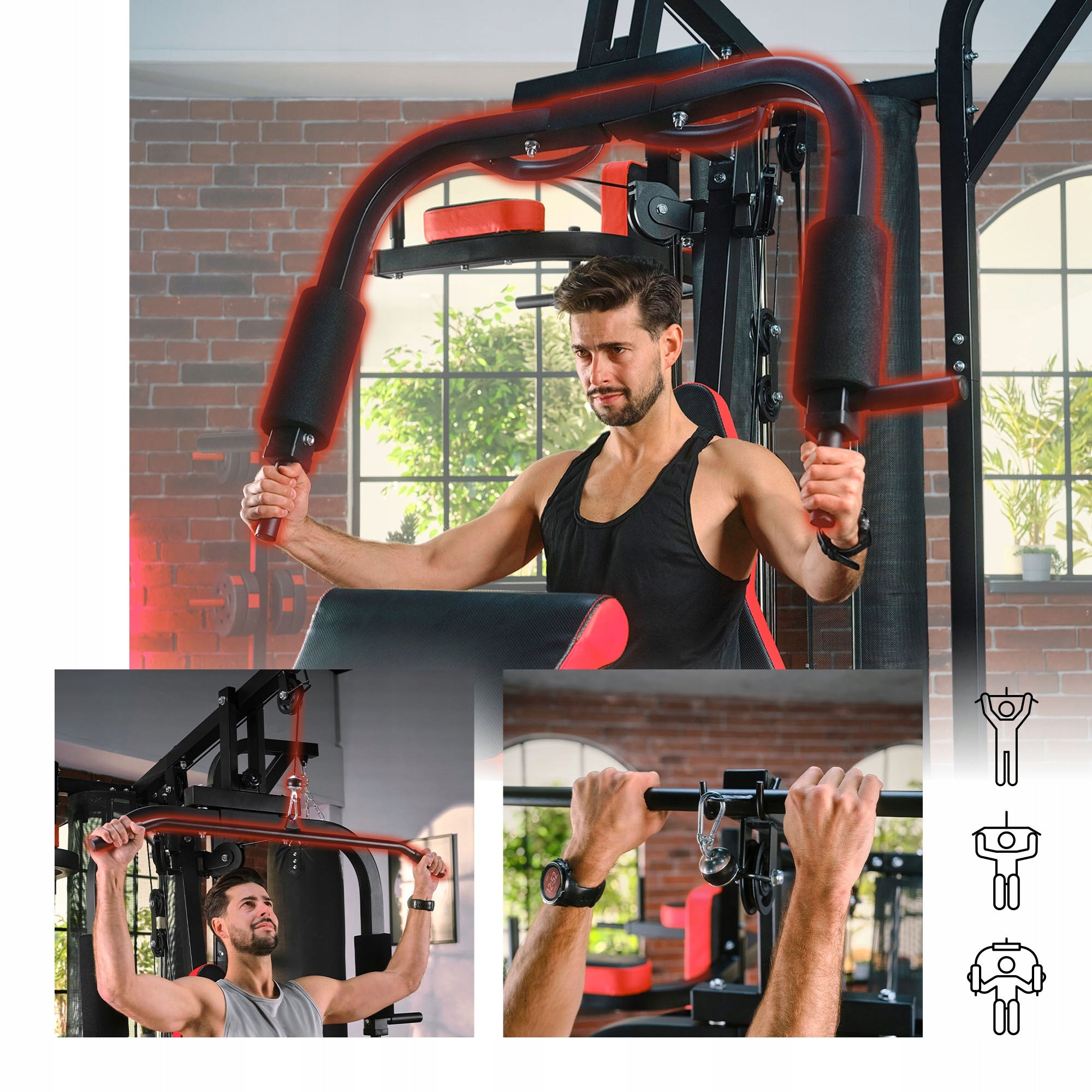 Exercise Atlas 3 Position Training Bench Handrails Training Bag Manufacturer code 1054K