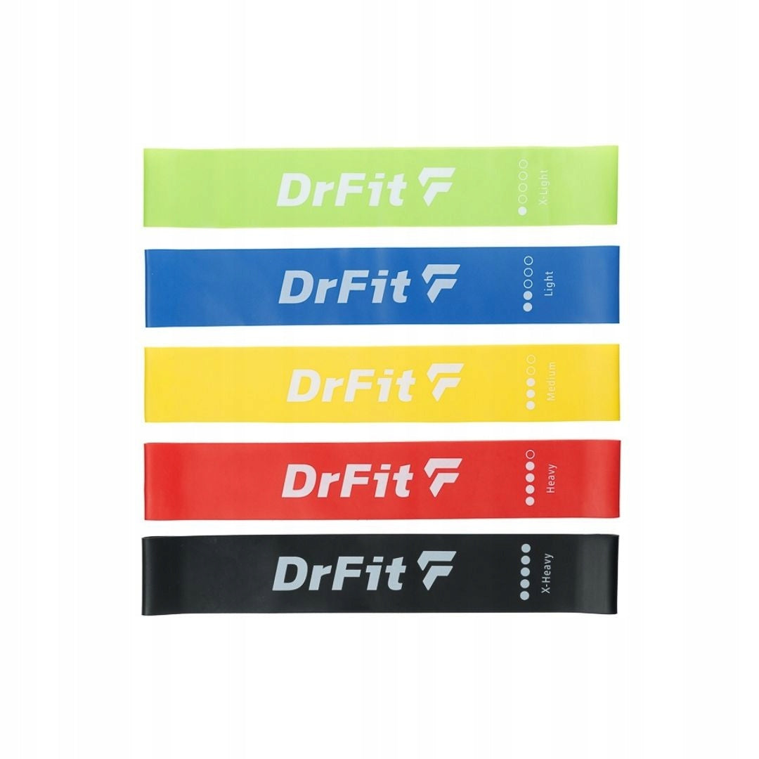 Exercise Resistance Rubbers Set of 5 Latex Rubbers Durable