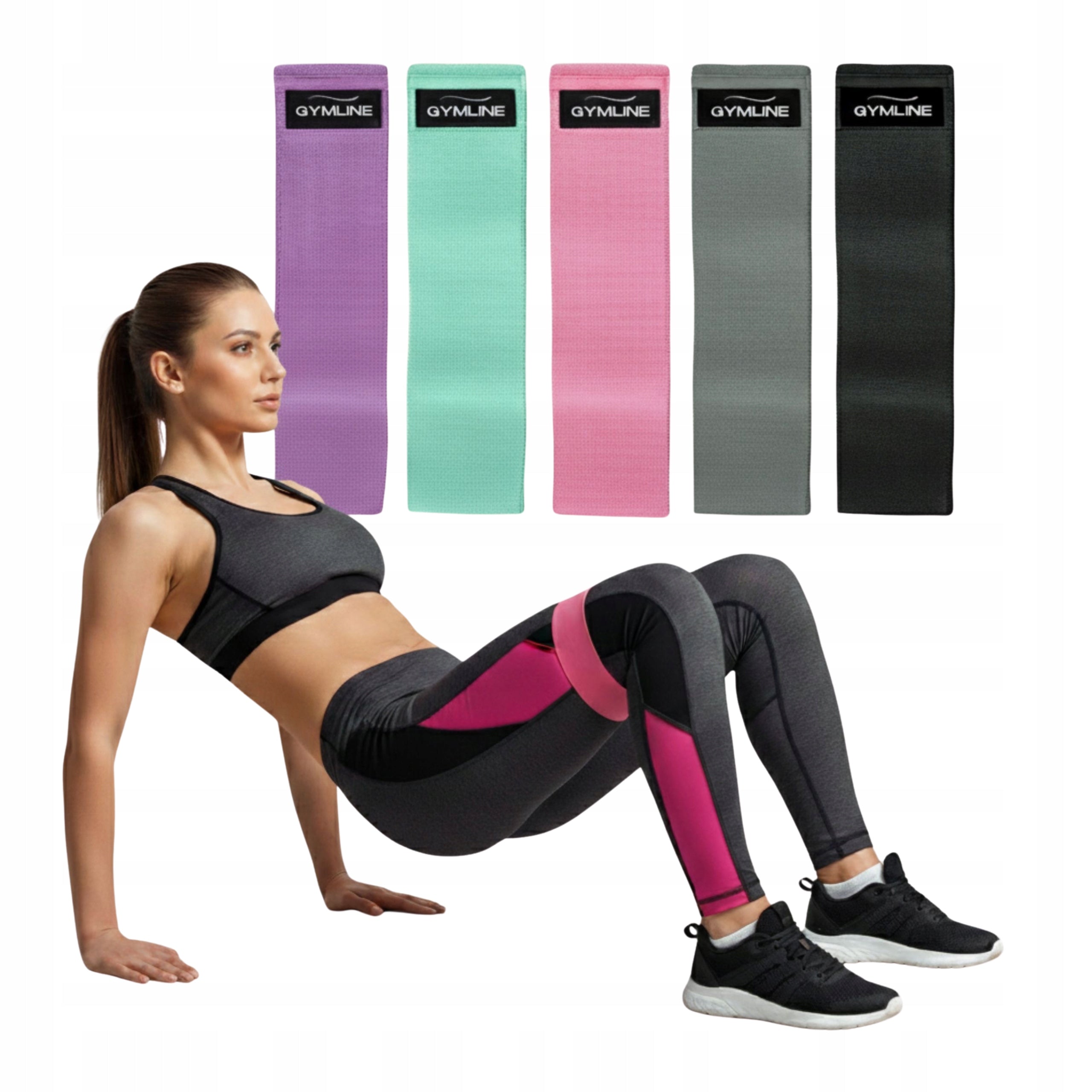 Exercise Rubber Material Tapes - Set of 5 + BAG Packaging status original
