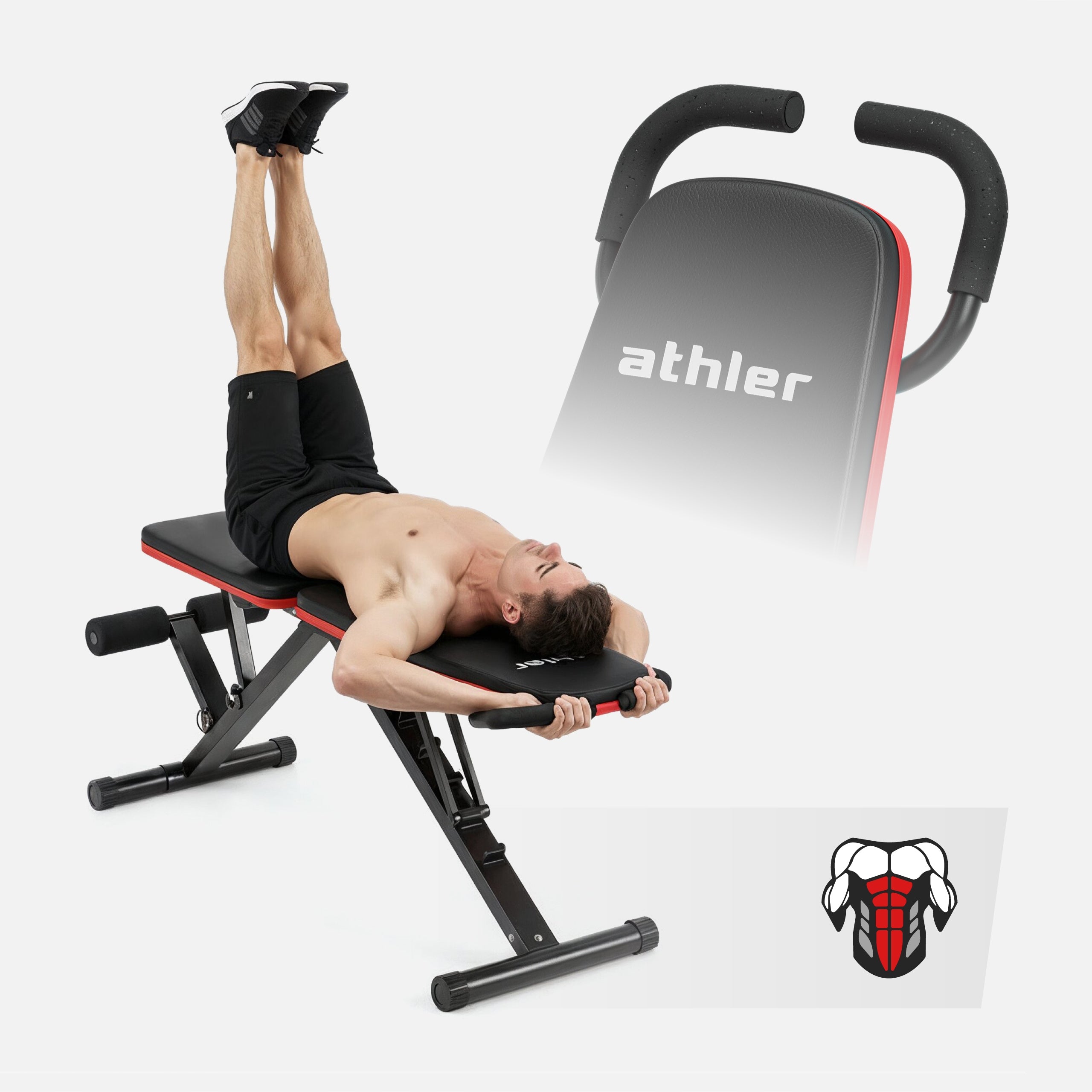 Exercise bench ATHLER Roman bench adjustable prayer book 150kg Kind adjustable