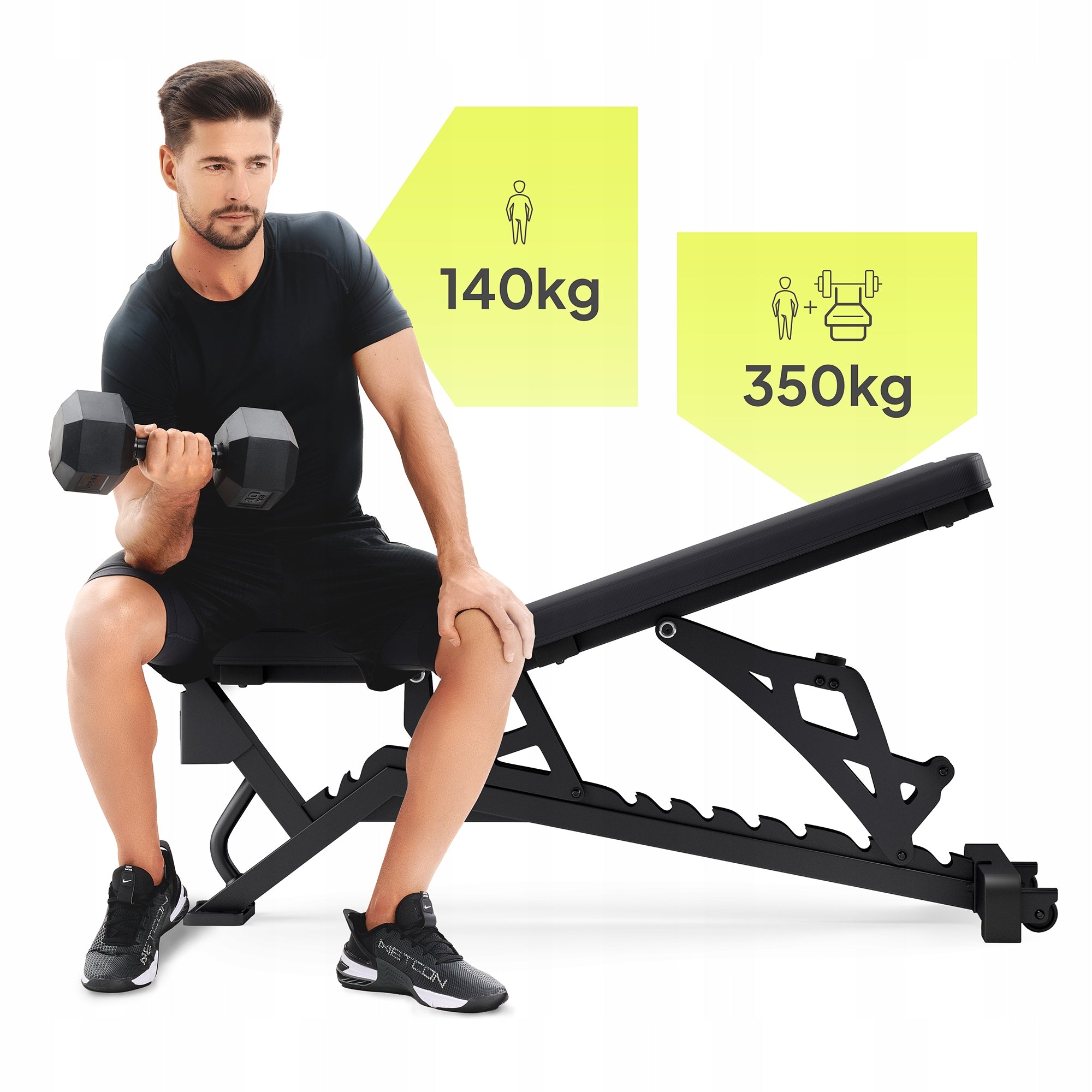 Exercise bench Training Adjustable Foldable Straight Inclined Zipro EAN (GTIN) 5902659845030