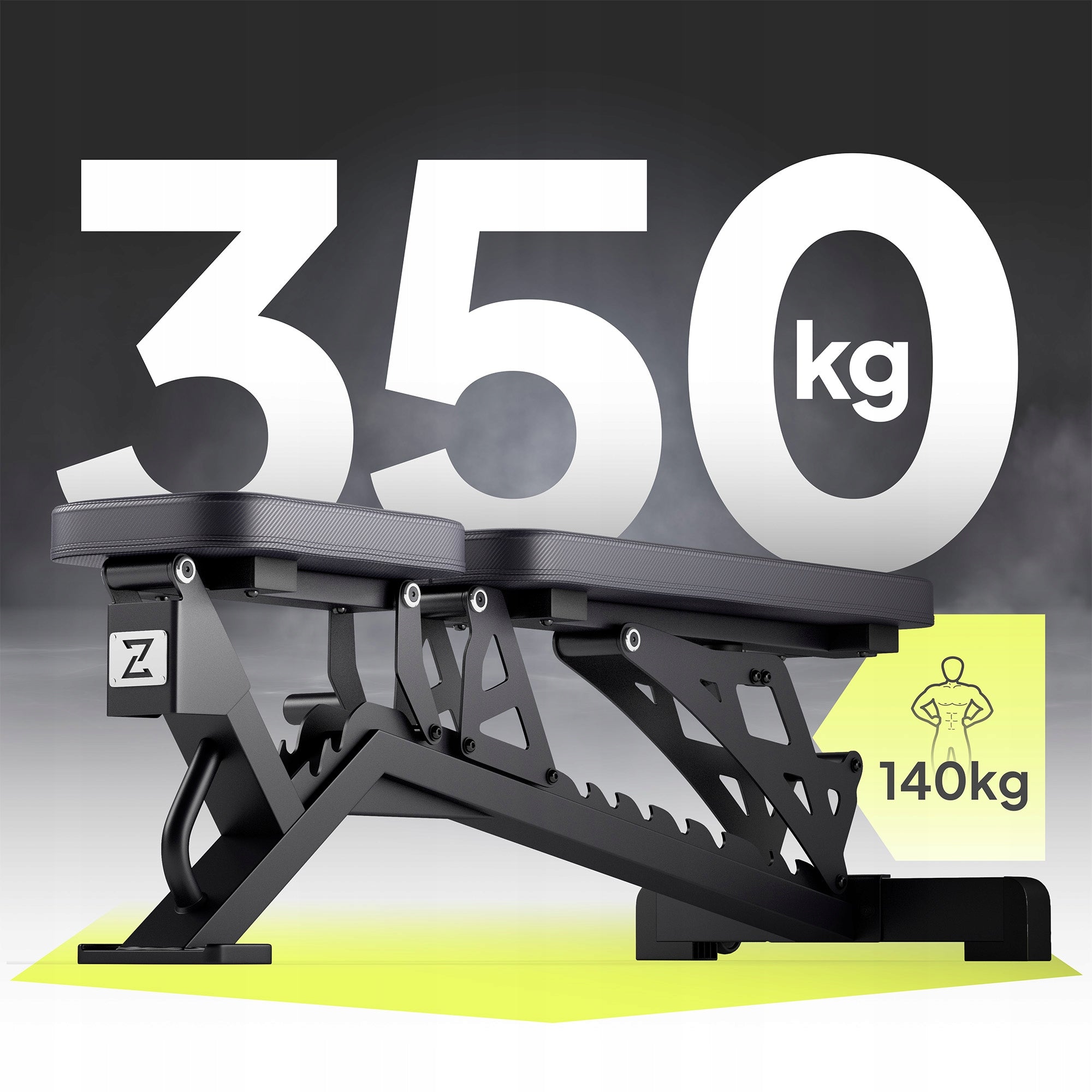 Exercise bench Training Adjustable Foldable Straight Inclined Zipro Kind adjustable