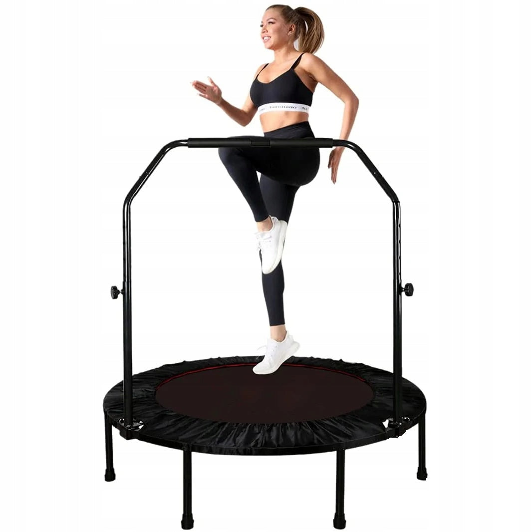 Exercise trampoline for children and adults, WITH HANDRAIL, DIAMETER 120 cm