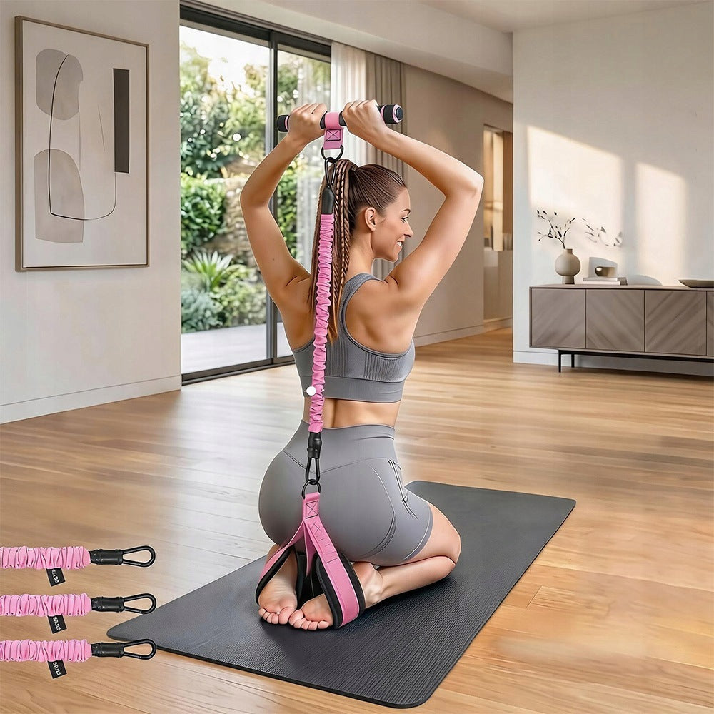 Expander Abdominal Exercise Rubber Stretch Resistance Tape Training 30 lbs Brand no brand