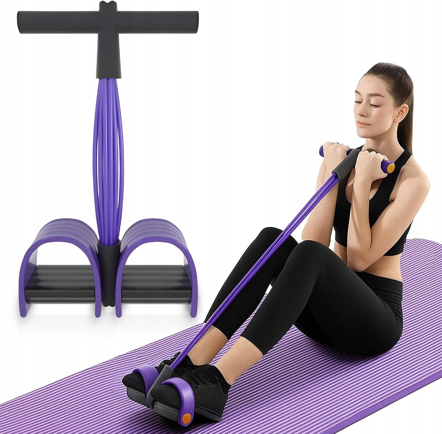 Expander expander device for exercising the legs of the arms of the abdomen rubber
