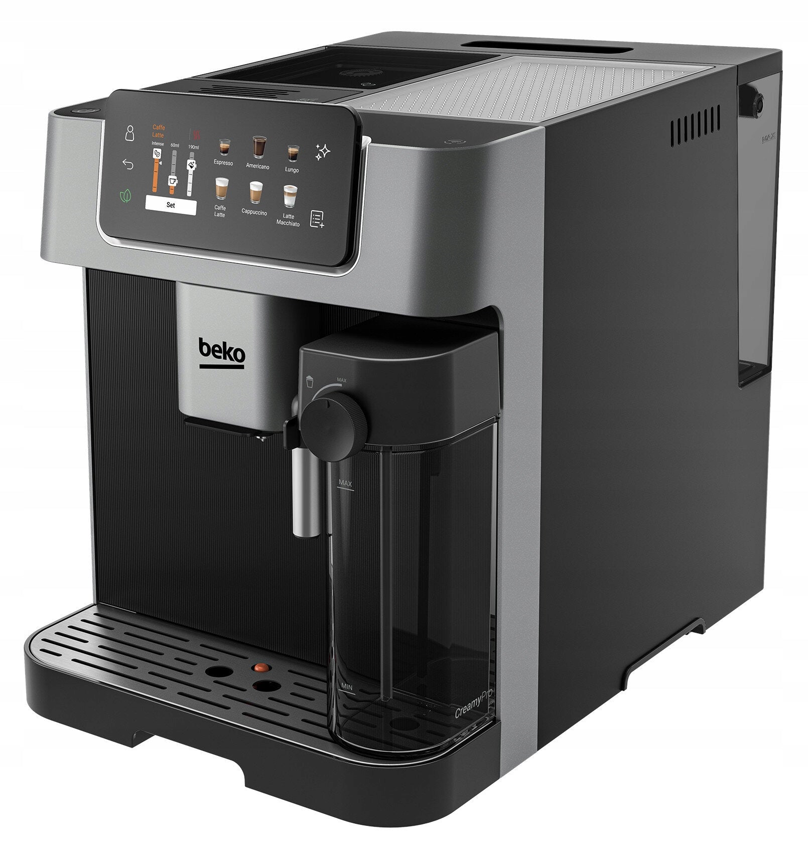 Express BEKO CaffeeExperto CEG7348X Black Control electronic
